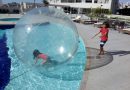 Water Ball Bolha maluca na piscina em BH